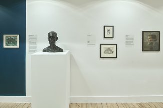 Installation view ‘Letchworth: Lives and Landscapes' at Broadway Gallery, 2023.