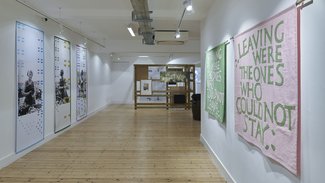 Installation View: 'Leaving Were The Ones Who Could Not Stay' at the Broadway Gallery, September 2025