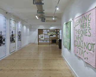 Installation View: 'Leaving Were The Ones Who Could Not Stay' at the Broadway Gallery, September 2025