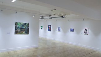 Installation view A-Level Exhibiton, ‘Visions' at Broadway Gallery, 2022.