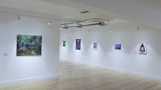 Installation view A-Level Exhibiton, ‘Visions' at Broadway Gallery, 2022.