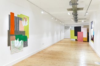 Installation view Fiona Curran, ‘Jump Cut, Still Life' at Broadway Gallery, 2021.